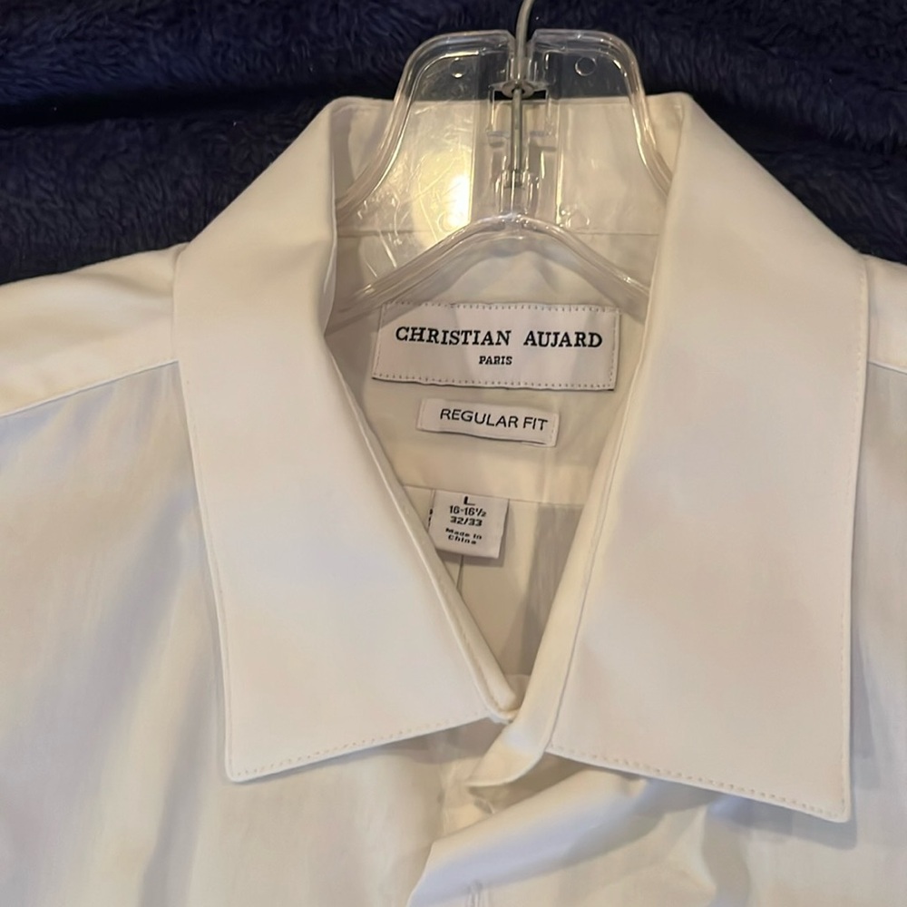 Perfect condition, Christian Aujard, regular fit, plain white button up top